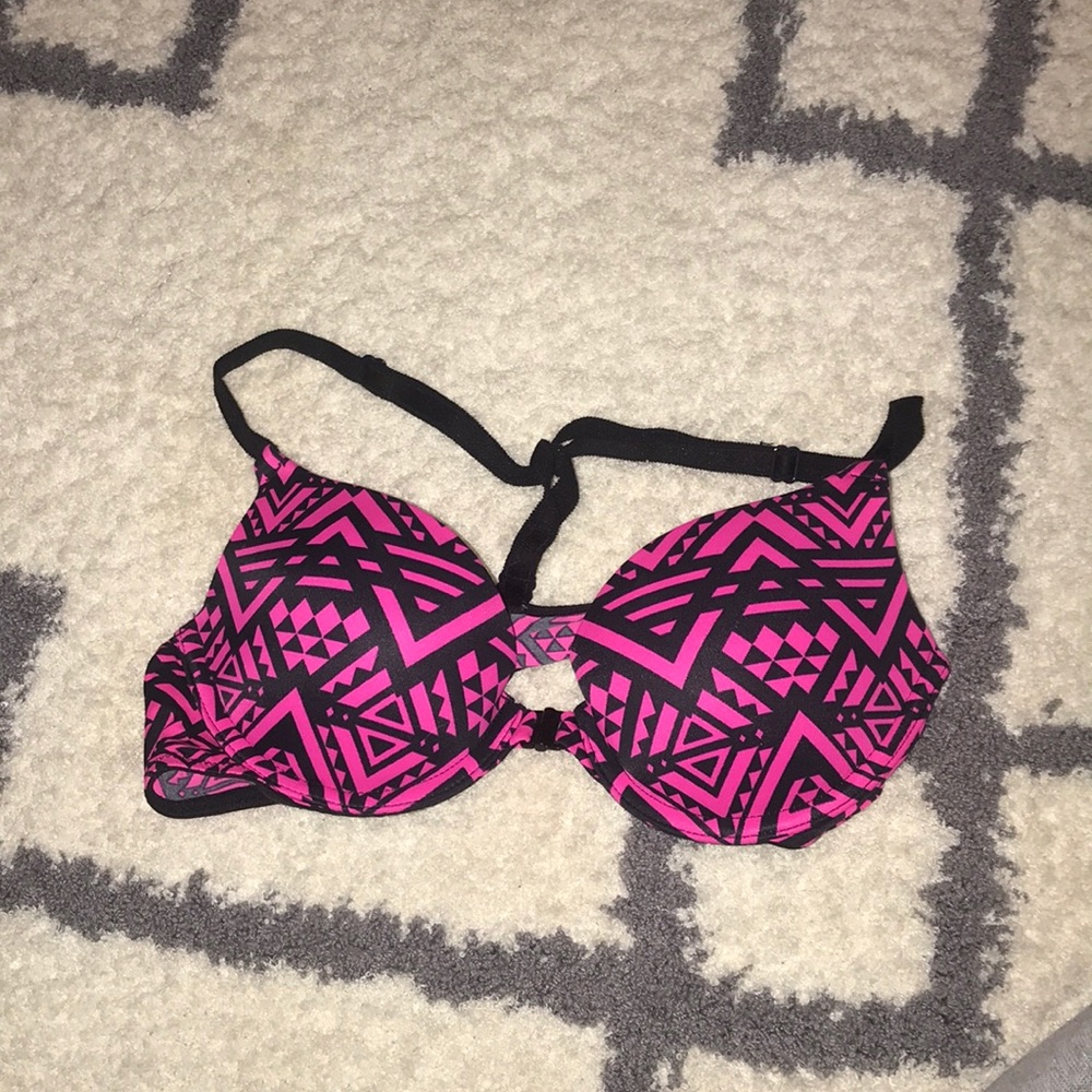 A Pink bra.